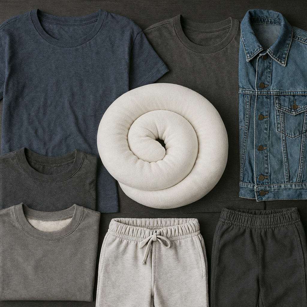 Eva Magic reusable dryer tube reducing drying time with clothes flat lay